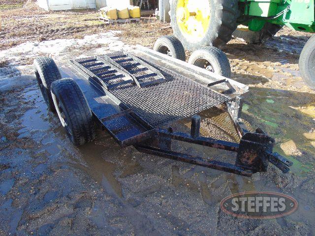 Tandem axle bumper hitch skid steer trailer,_1.jpg